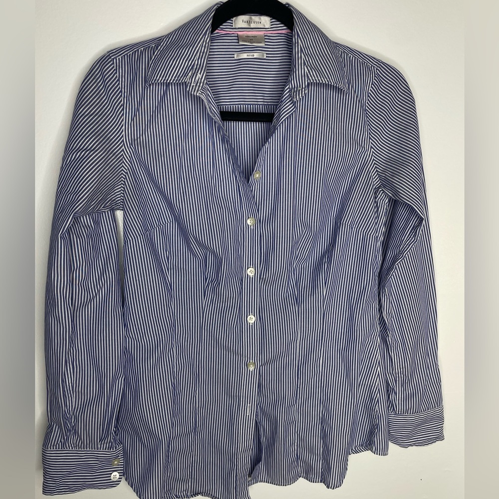Striped button up (xs) van heusen